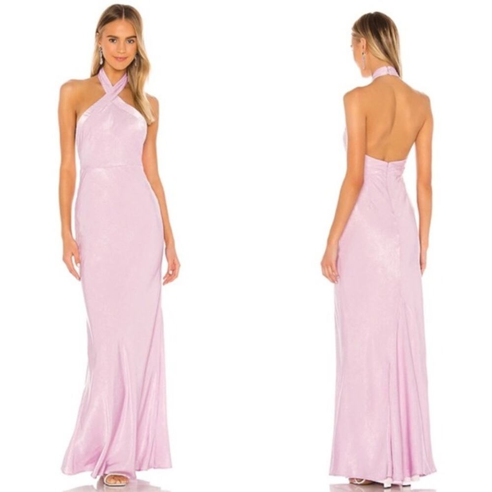 LOVERS + FRIENDS Prosser Lilac Choker Gown M
